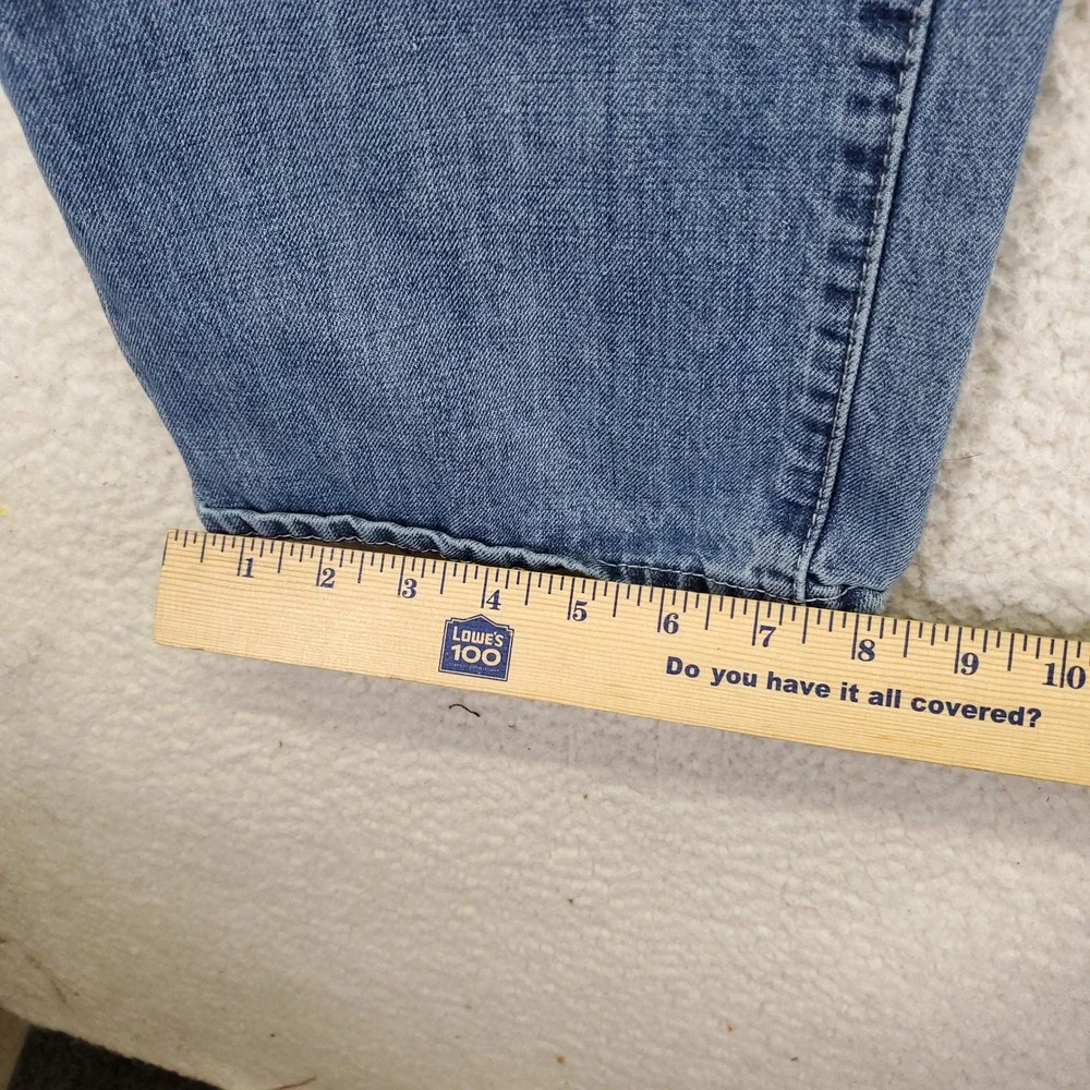 IZOD Mens Regular Fit Jeans Blue Medium Wash Denim 40x32 Straight Leg Pants